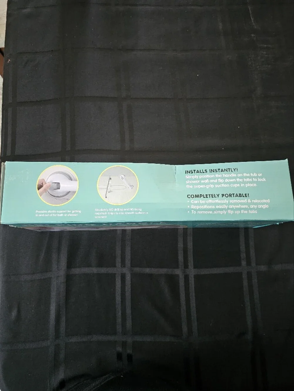 White Suction Grab Bar - Safety Support Handle